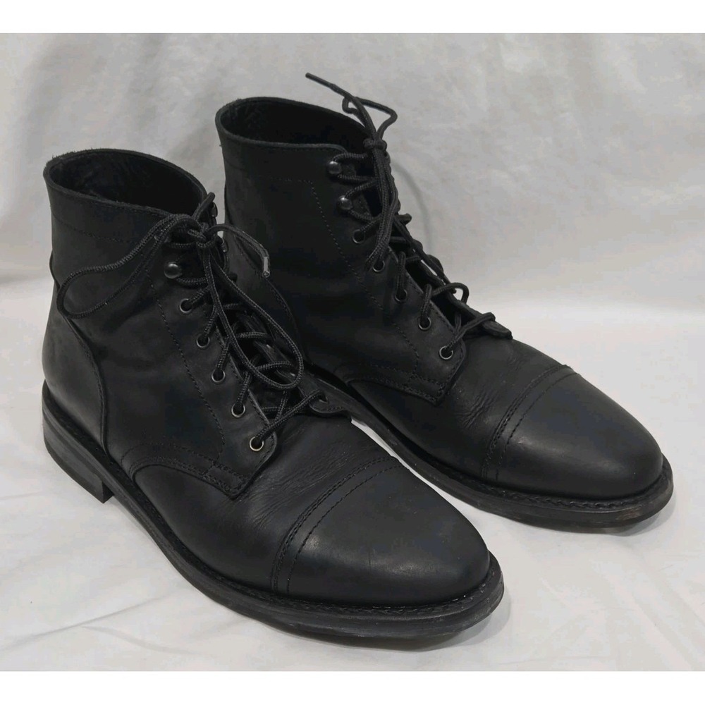 Thursday Boot Co. Captain Rugged Boots Mens 12 Matte Black‎ Cap Toe Leather